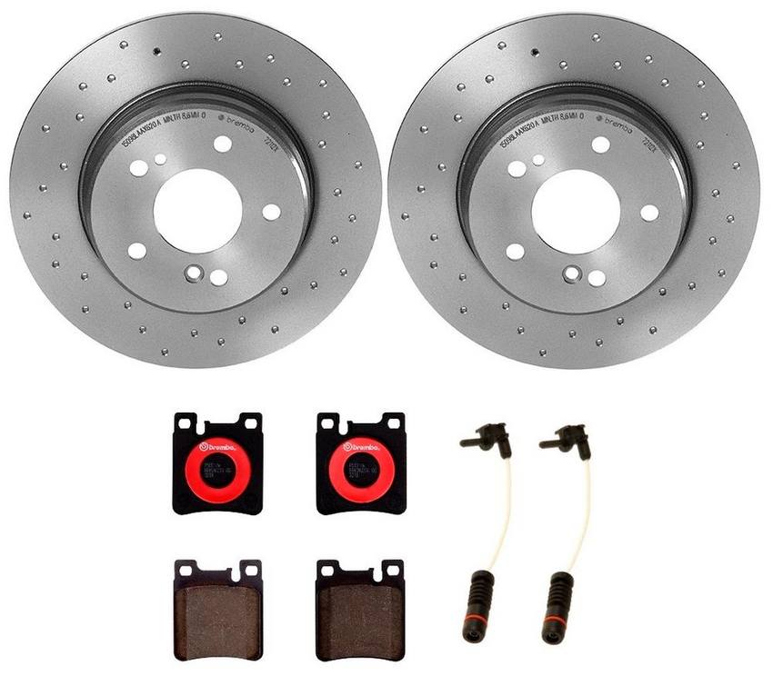 Brembo Brakes Kit - Pads and Rotors Rear (290mm) (Xtra) (Ceramic)